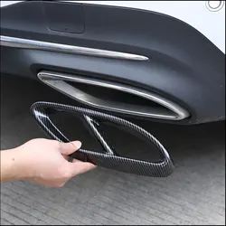 For Mercedes Benz A B C E Class GLC X253 W205 W213 W176 W177 W246 W247 Car Tail Muffler Exhaust Pipe Output Cover Accessories
