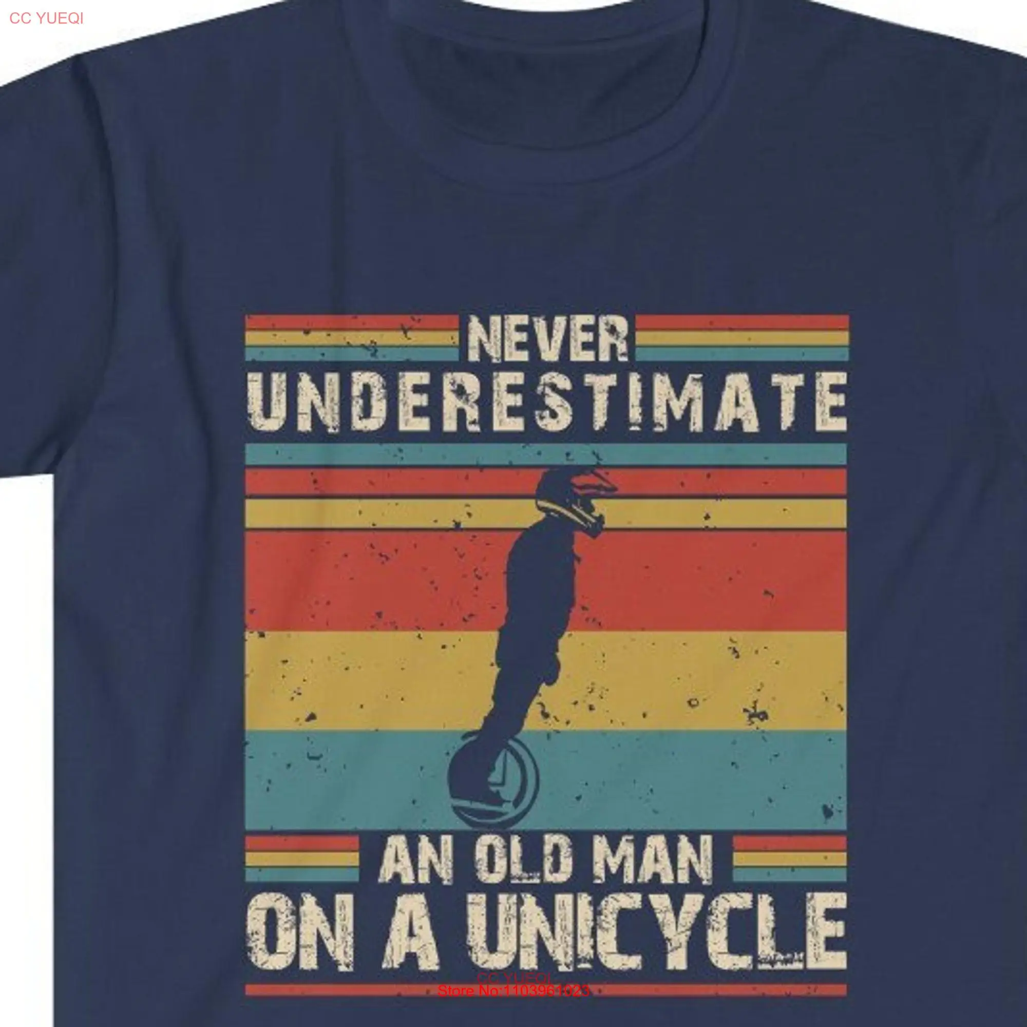 Забавная футболка EUC никогда не Underestimate an Old Man на электрическом моноцикле Unicycling Dad Unicyclist дедушка отца