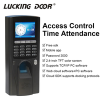 TCP IP Time Attendance Rfid Access Control System Fingerprint Attendance Time Clock Recorder Free Software Cloud Web Based SDK