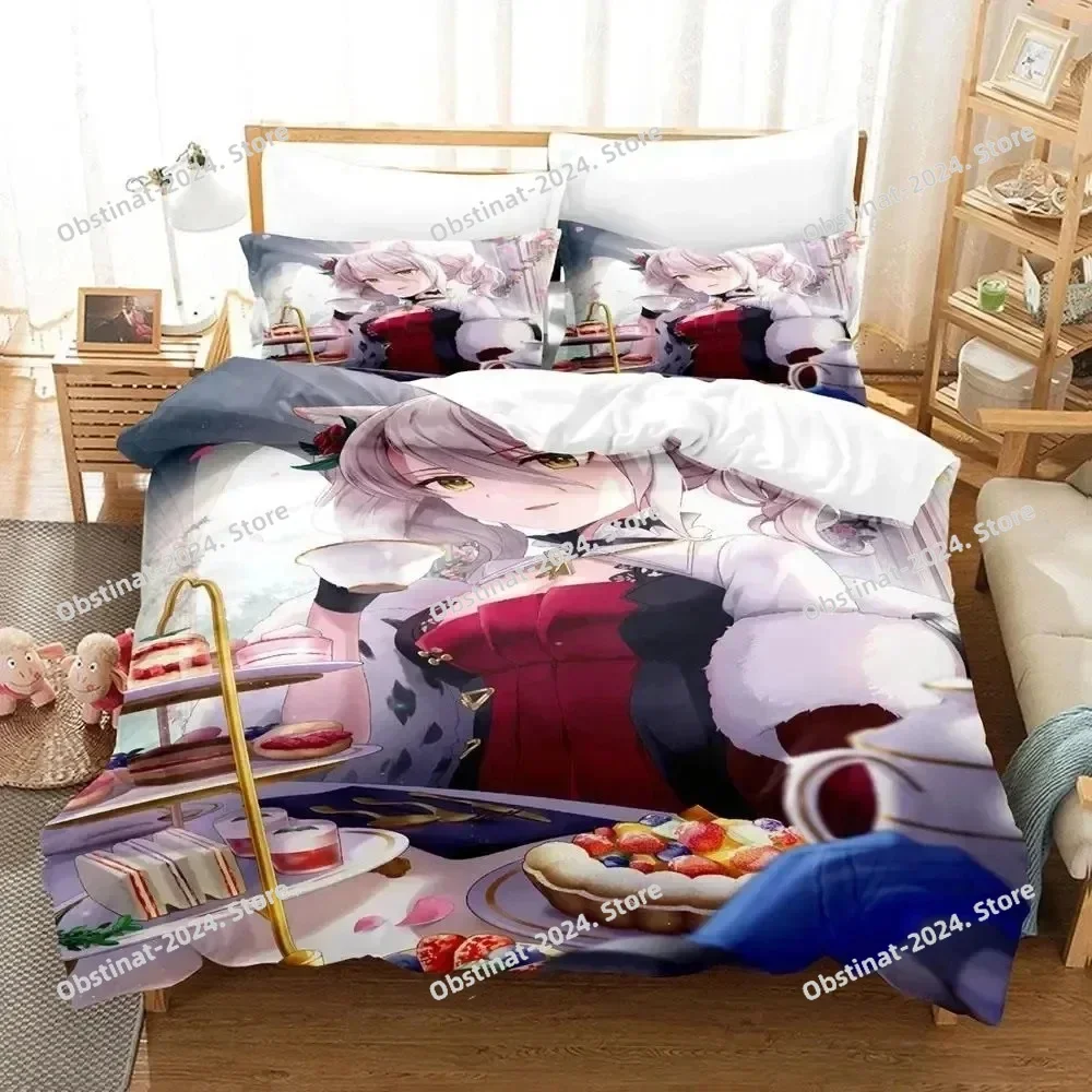 

Anime Echocalypse Game Printed Bed Set Duvet Cover Pillowcase Bedding Set Bed Linen Sheet Quilt Cover Full Queen King Size
