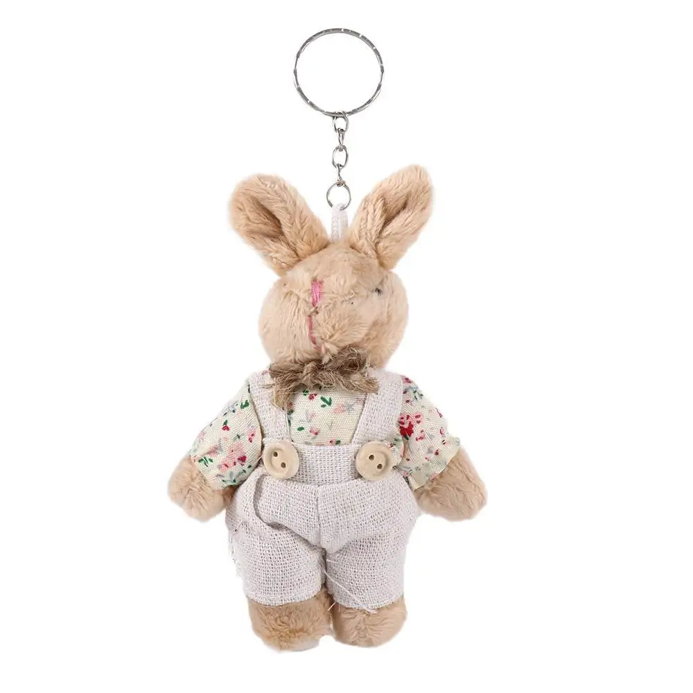 

Стильная пряжка для ключей, плюшевая игрушка, кукла-кролик, кулон, подвеска для пары, подвеска в виде кролика, женский держатель для ключей, подвеска в виде медведя, плюшевая кукла, брелок для ключей