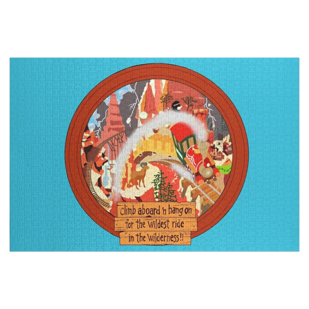 

Пазл «Самый дикий заезд в глубине дикой природы» с персонализированными деревянными элементами, именной надписью, для взрослых, произведение искусства