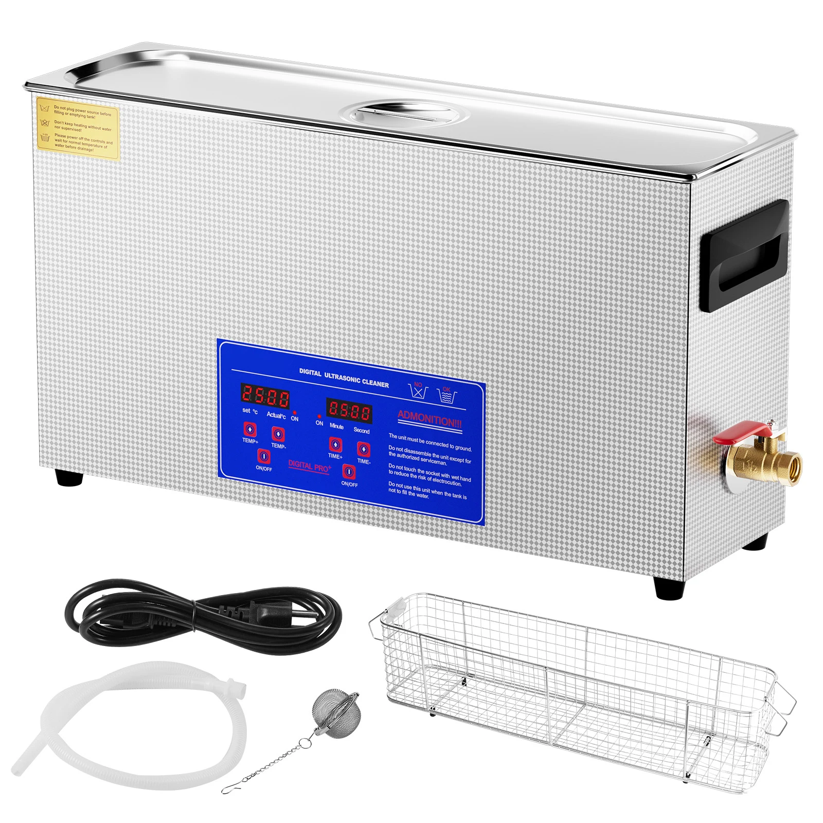 Ultrasonic Cleaning Machine 10L Digital - جهاز تنظيف بالموجات فوق الصوتية سعة