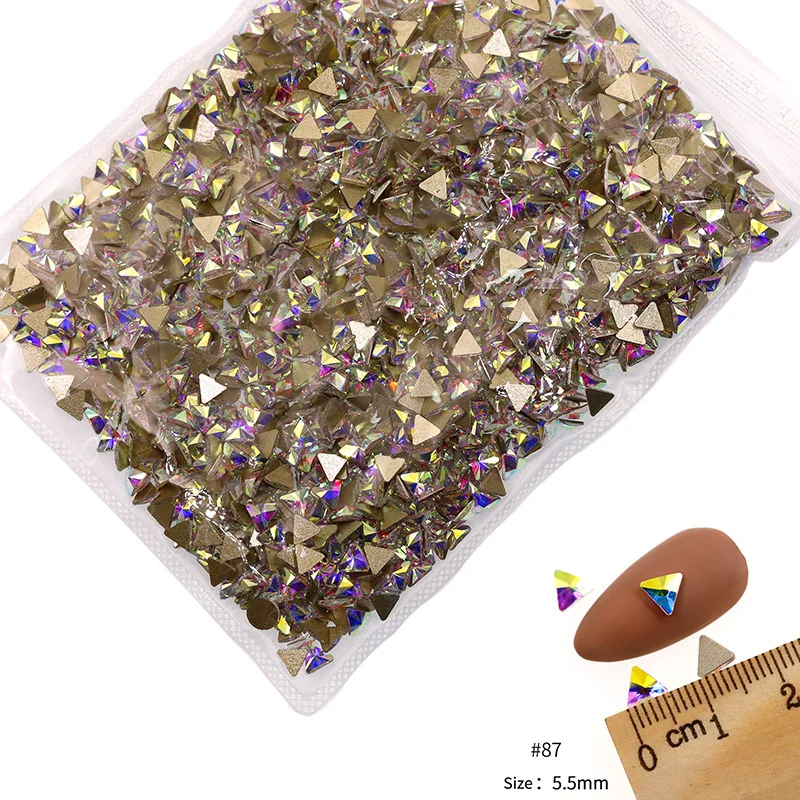 VDD 81-118 Großhandel 1440 Stück Glasrhinestones Kristall AB Flache Rückseite Glänzende Strass-Steine für DIY-Handwerk Nagelkunst-Zubehör – Detail 13