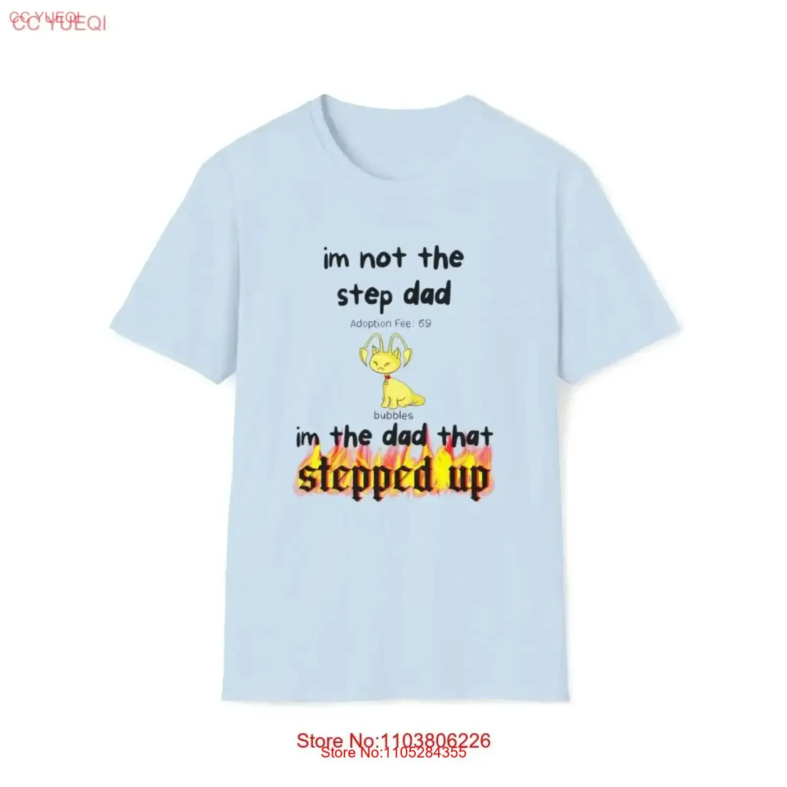 Neopets Adoption I'm Not The Stepdad Dad That Stepped Up Funny Y2k Millenial Nostalgia T Shirt vintage Washed Stretched