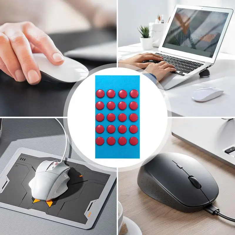Нижняя наклейка для мыши, наклейки на нижние ножки для мышей, противоскользящий аксессуар для мыши с гладкими круглыми сторонами для киберспорта