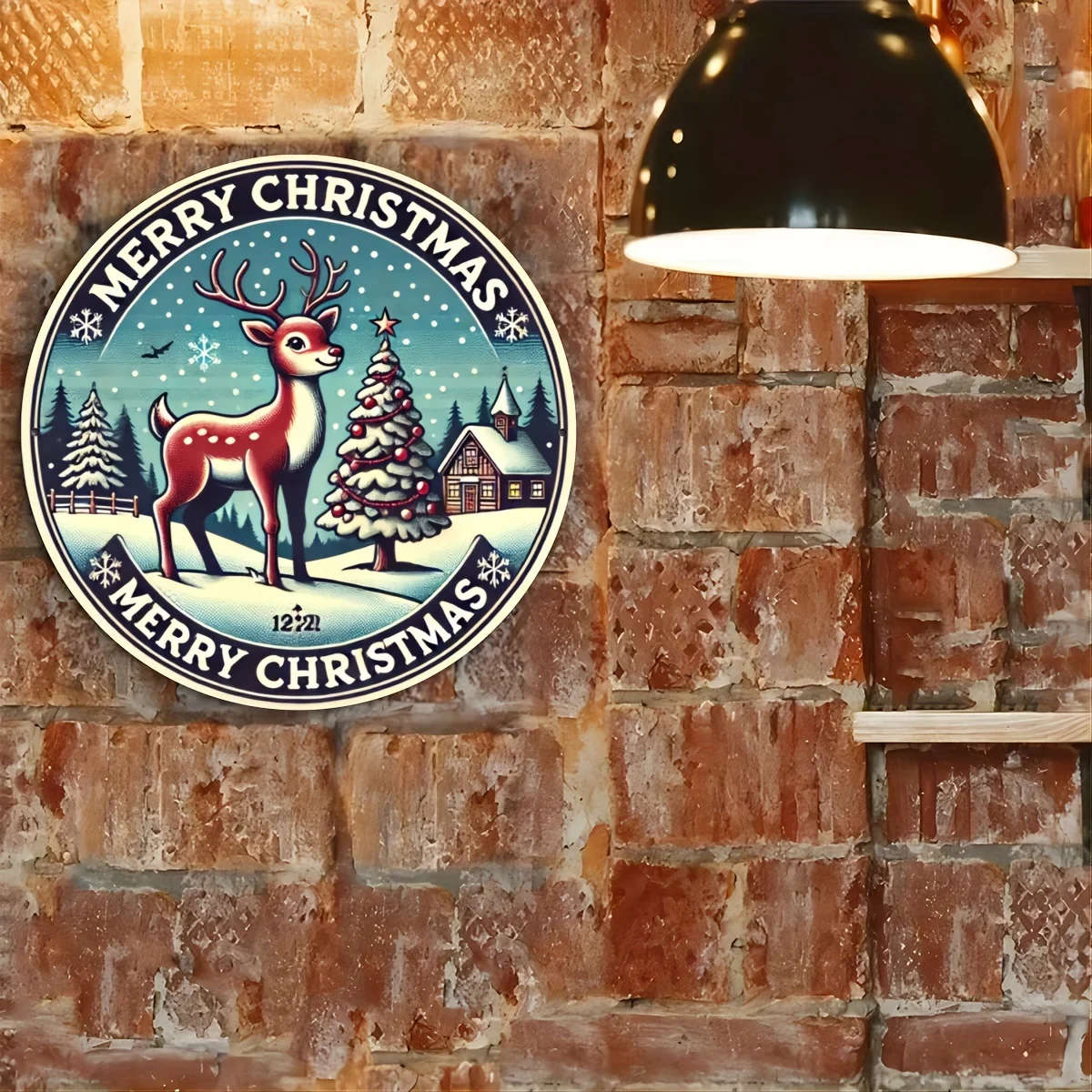 2D Flat, 2D Plane - 2D Plane 2D Plane - [2D Plane] 1pc of 2D Plane Metal Sign, Featuring a Vintage Circular Design with the Word