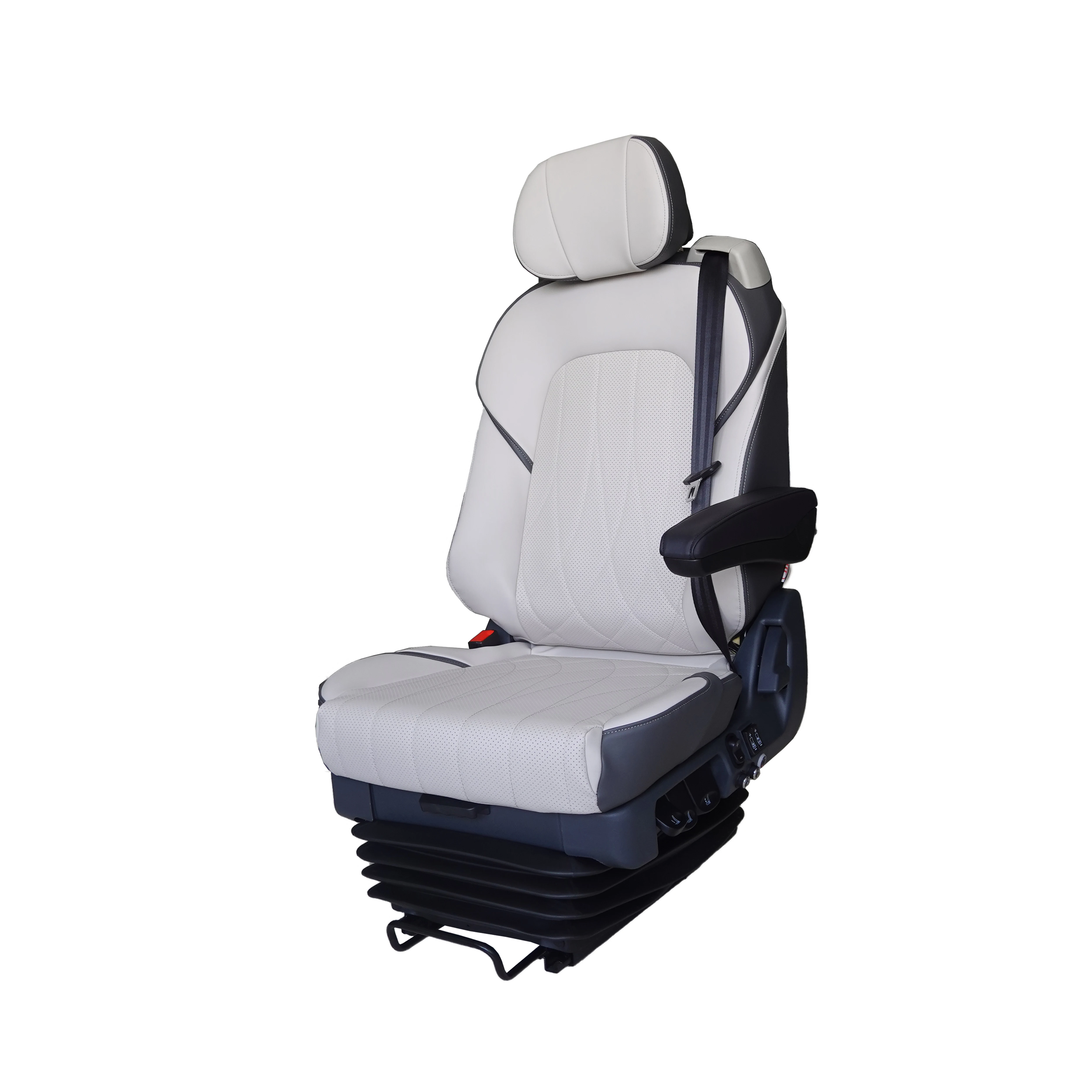 

Camper Van Seat Multi Functions Air Bag Shock Absorption Support 360 Degree Swivel Base Driver Seat For Caravan RV