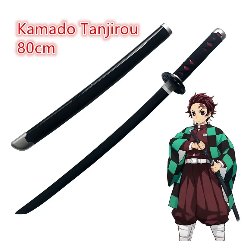 1:1 Anime Cosplay spada arma Iguro Obanai spada Ninja coltello arma in legno Prop