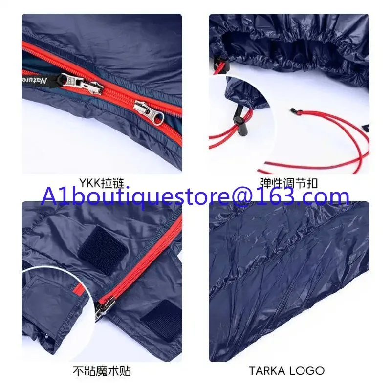 

Outdoor Adult Light Envelope Down Sleeping Bag Autumn and Winter Camping Travel Car Double
