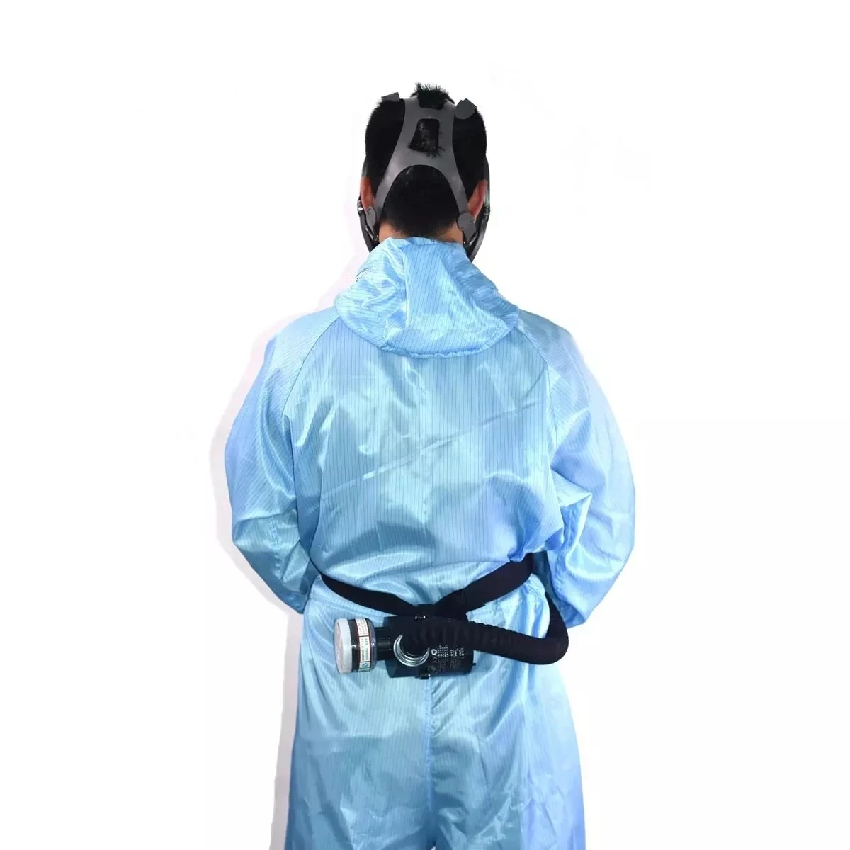 Electric Constant Flow Supplied Air Fed Full Face Gas Mask Spray Painting Tool Respirator System