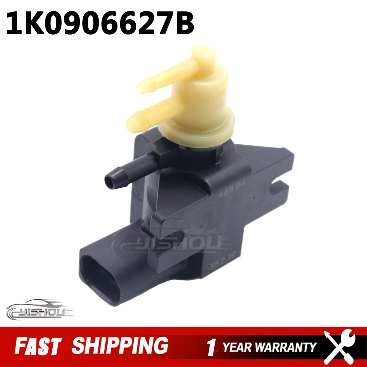 1K0906627B Boost Pressure Solenoid Valve for Audi A3 A4 A6 Volkswagen Tiguan Passat  Golf Jetta Beetle 1K0906627 1K0906627A