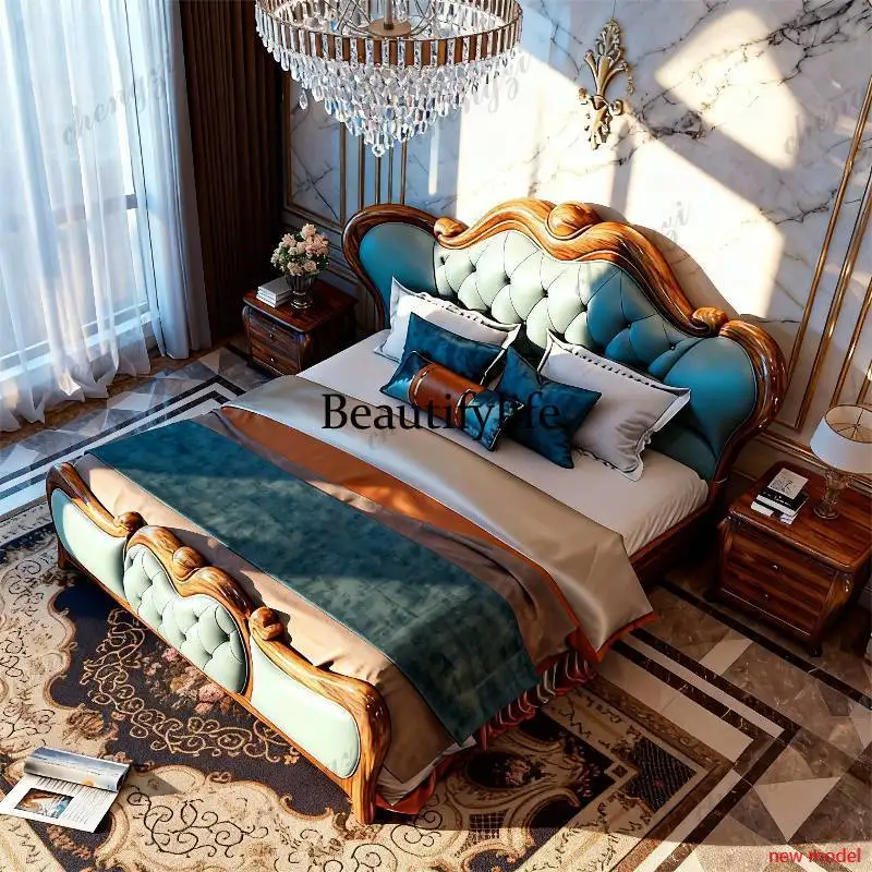 Modern Australia Double Bed Size Couples Large Frame Luxury Double Bed Adults Modern Wooden Cama Matrimonial Furniture For HomeA