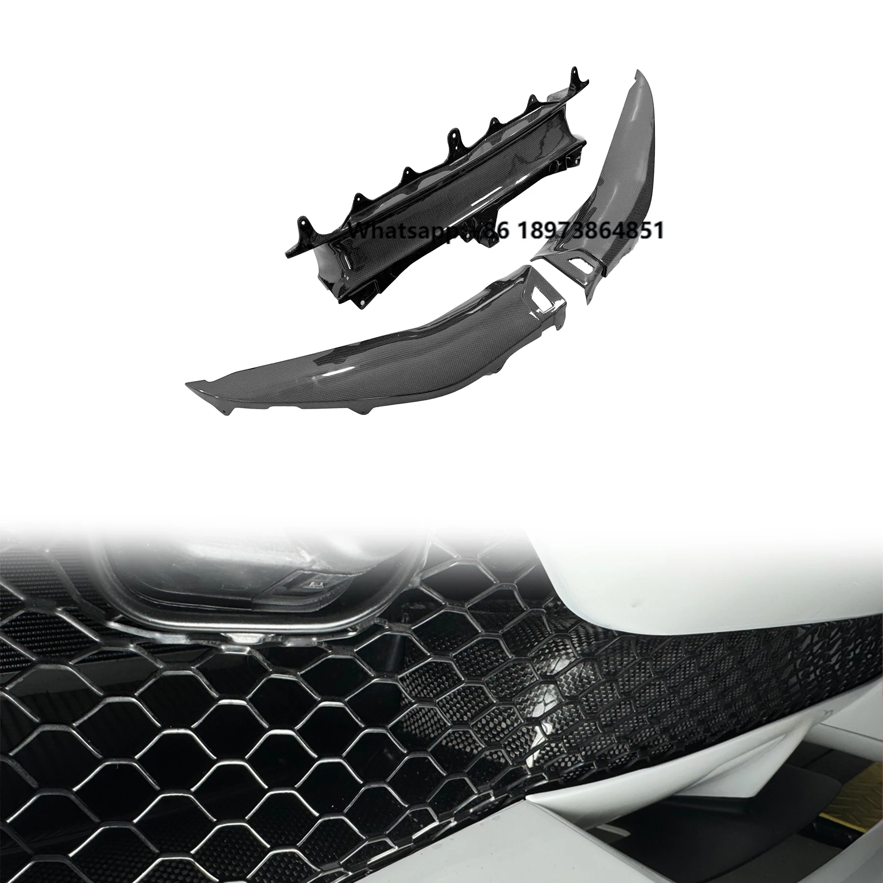 

Ferrari 296 Automotive Accessories OEM Style Dry Carbon Fiber Body Kit Auto Parts Front Bumper Attachment for Ferrari 296