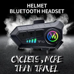 Y10 Impermeável Capacete De Motocicleta Intercomunicador, Bluetooth 5.3 Capacete Completo, Levantamento De Rosto Intercomunicador Alto-falante, Fone De Ouvido, Novo, 2022