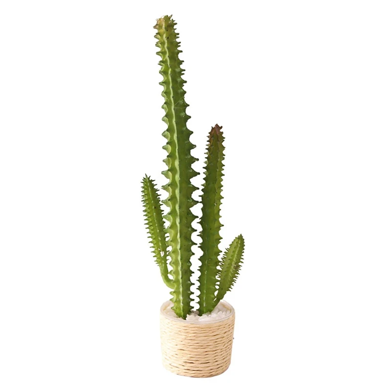 1:6 Dollhouse Miniature Cactus Vase Flower Potted Plants Flowerpot Tree Potted Dollhouse Decor Toy