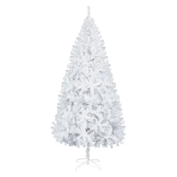 

​​ 8FT Pre-Lit Flocked Christmas Tree | 1349 Branches with Built-in Lights Good