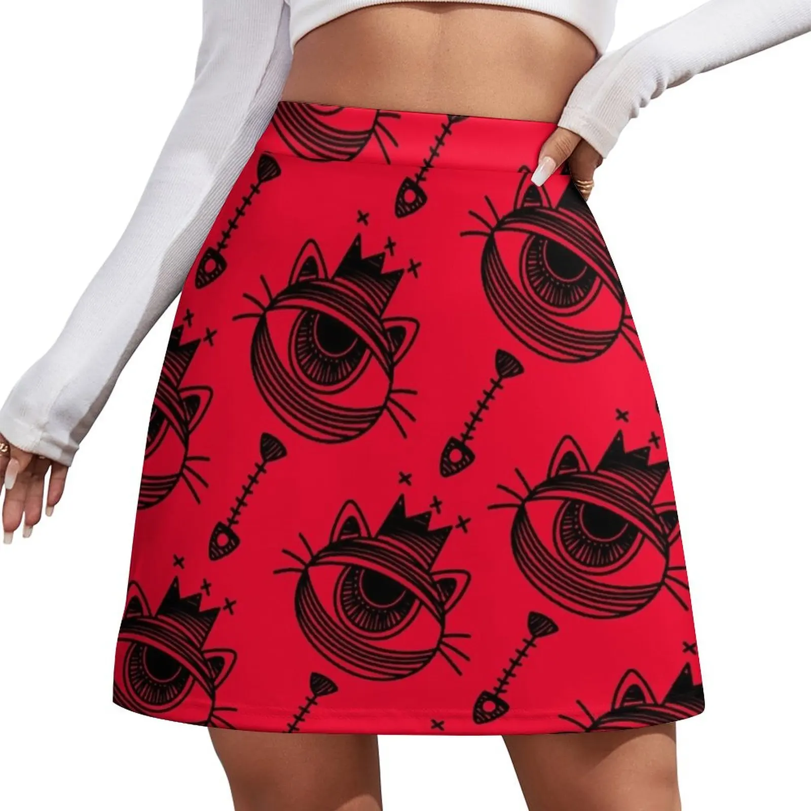 Фото Мини-юбка «кошачий глаз» для женщин, короткая юбка, женская юбка, сексуальная короткая мини-юбка