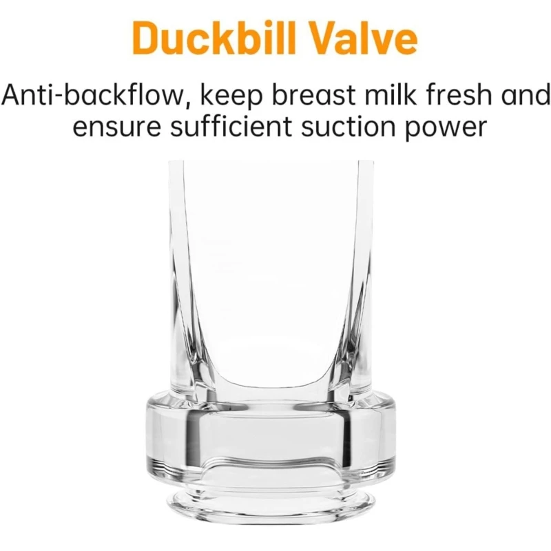 for S18/S21 Wearable Electric Breast Pump Accessories Silicone Diaphragm Membrane Duckbill Valves 24mm/27mm Flange Horn Insert