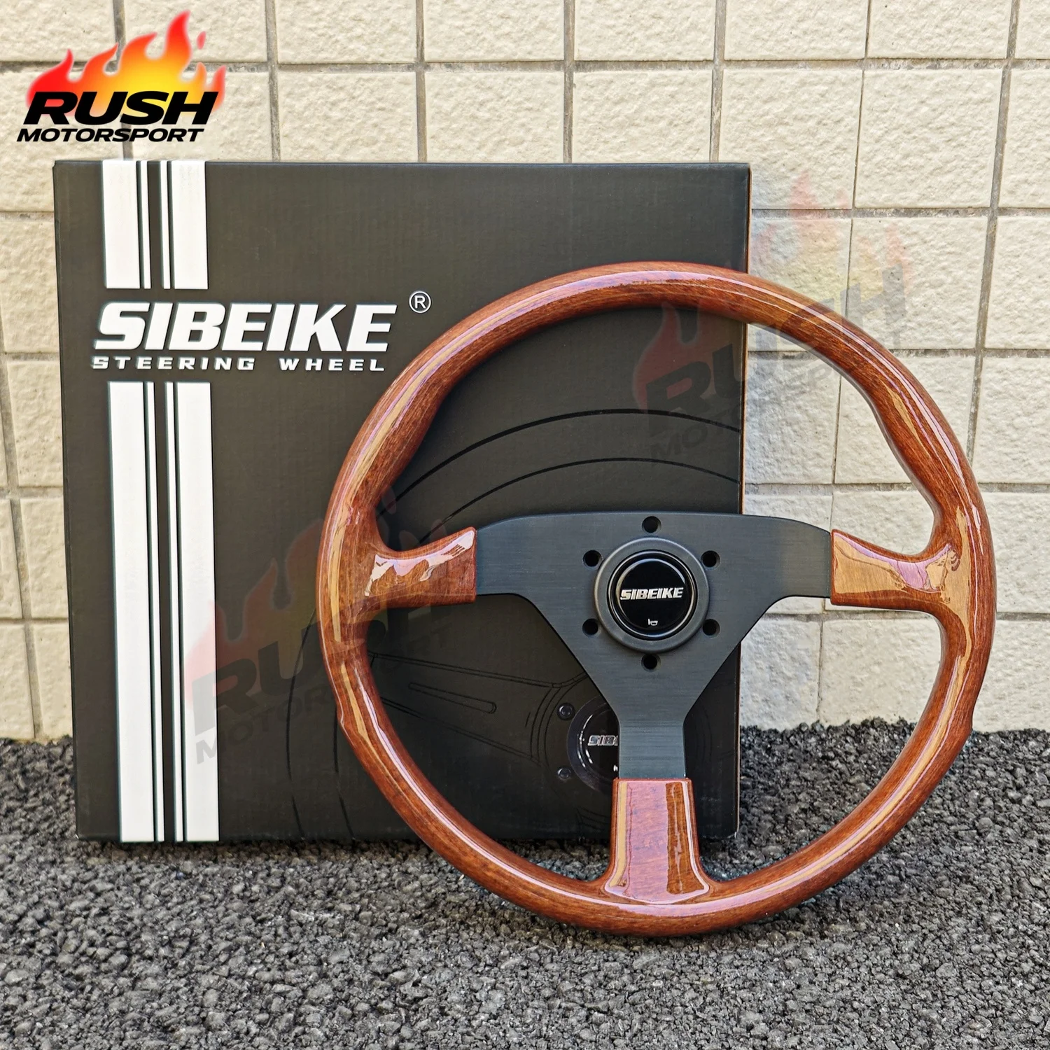 

14inch Monte Carlo Racing Sport Steering Wheel Vintage Classic Wood Grain Steering Wheel PC-ST51