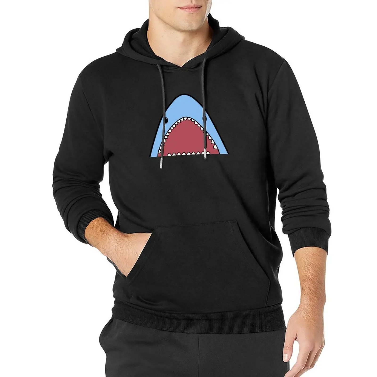 Shark Pullover Hoodie men wear mens clothes male clothes anime clothing new in hoodies