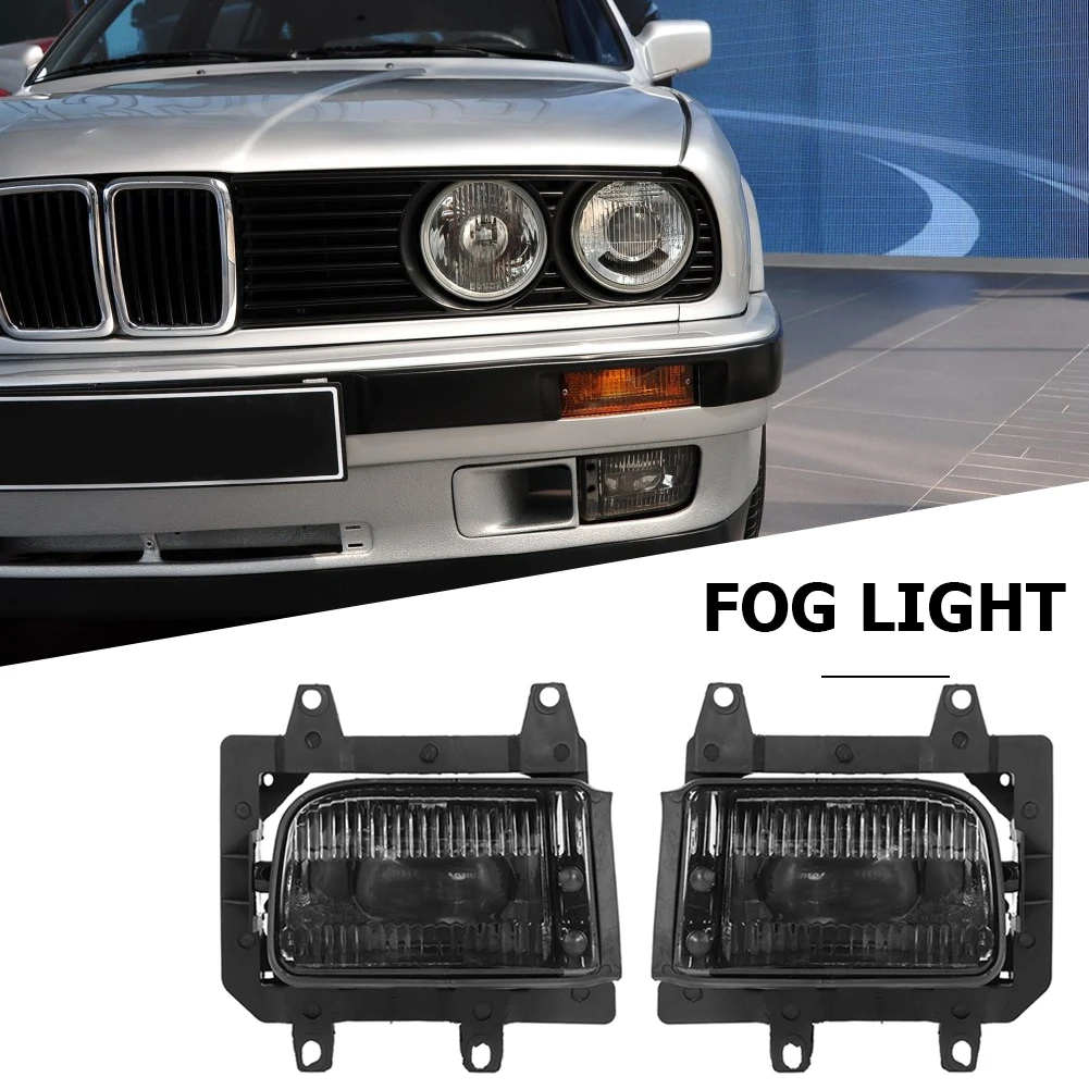 Front Bumper Fog Lights 63171385945 63171385946 Fog Lamps+Bulbs for E30 85-93