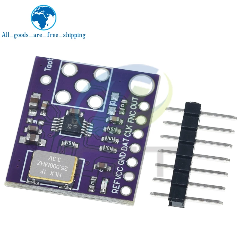 TZT AD9833 AD9833BRMZ Programmable Microprocessor 0-12.5MHZ Sine Square DDS Signal Generator Module Serial Interface Module