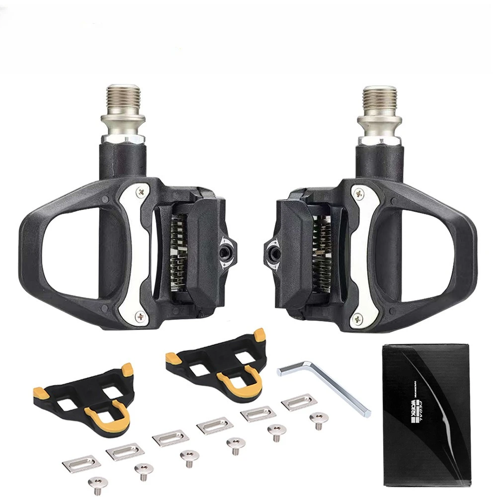 Road Bicycle Lock Pedal, Road Bicycle Self-locking Pedal Pedal with Lock Plate SPD System