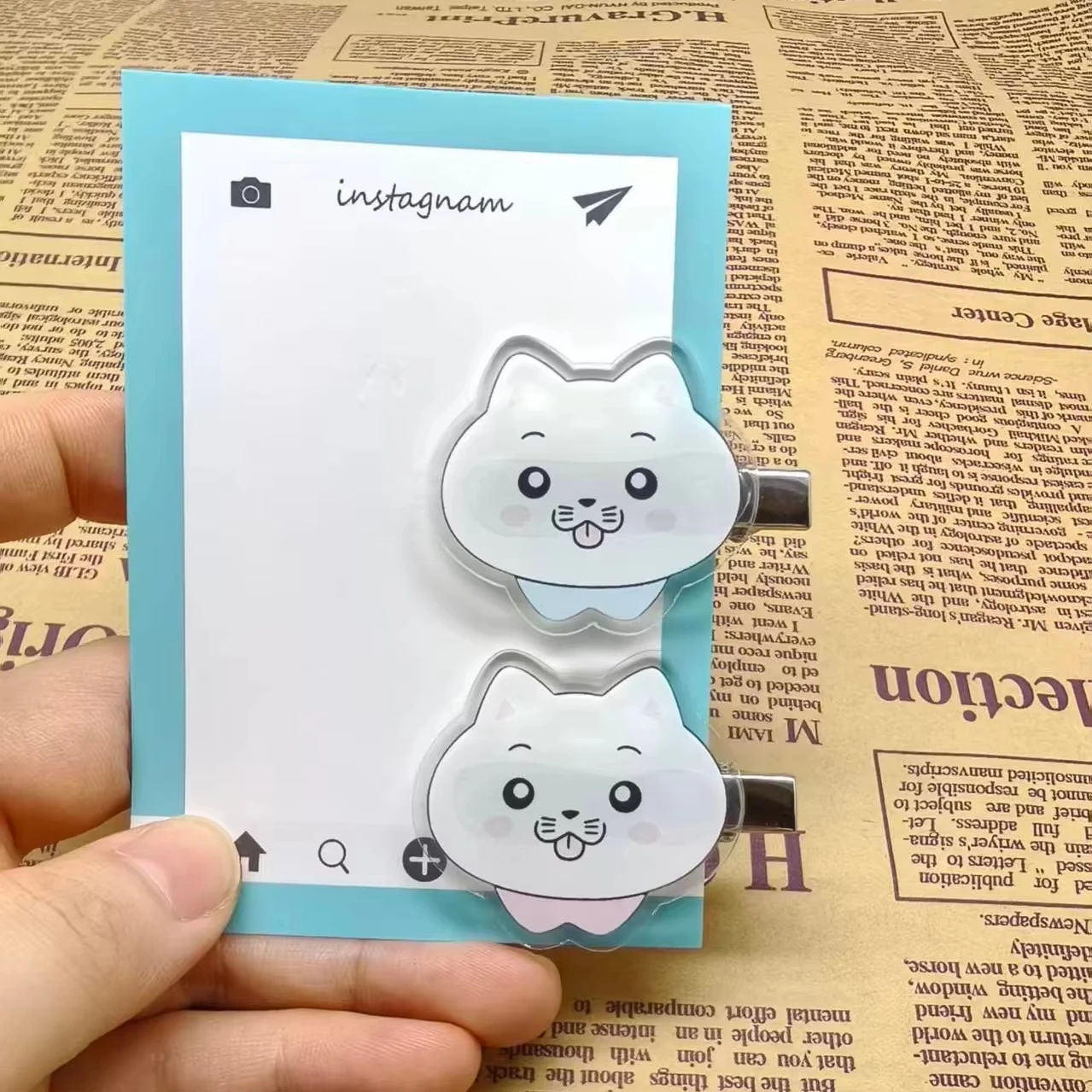 2pcs The Summer Hikaru Died Hairclip Anime Yoshiki Hikaru Cosplay Acrylic Cute Cat Hairpin For Girls Daily Decor Collection Gift view 2