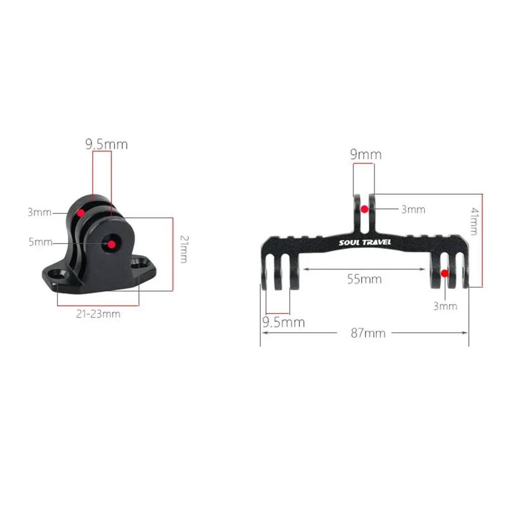 Bicycle Camera Stands Multi-function Lamp Holder Bike Camera Mount Bridge Adapter For-GoPro Bicycle Light Bracket Holder