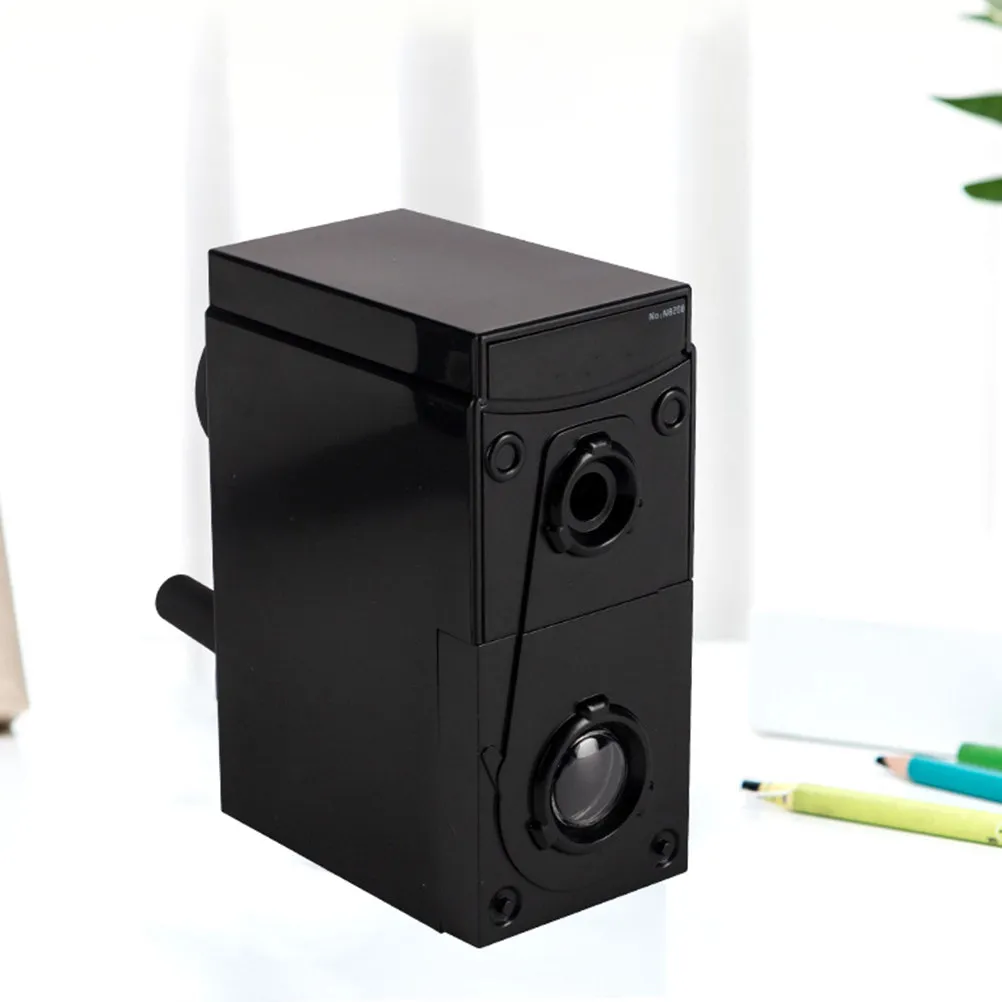 

Professional Manual Drawing Pencil Sharpener Black Adjustable Sketch Charcoal Artist Sharpener Large Capacity Shaving Box