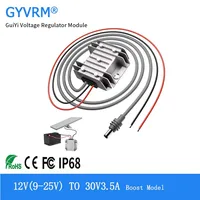 Módulo elevador de DC-DC, fuente de alimentación de 12V a 30V, 3,5a, 105W, refuerzo de 12V a 30V con cable de alimentación de CC, Mini cable de alimentación elevador Starlink