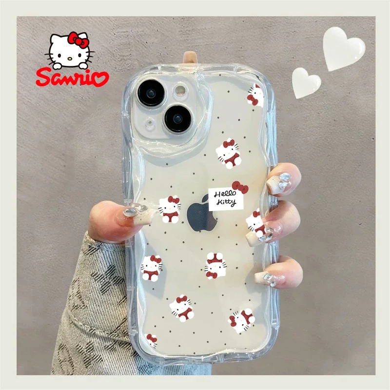 Cinnamoroll Phone Case All Inclusive Anti Fall Measures Girl Mobile Phone Shell Kitty Cat Anime for Iphone Gift for Girl