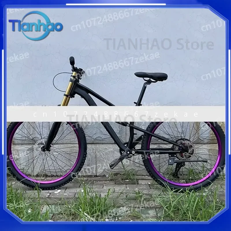21 Speed 27.5 Inch Fully Suspended Mountain Bike with Aluminum Steel Frame and Dual Disc Brake for All Terrain Riding