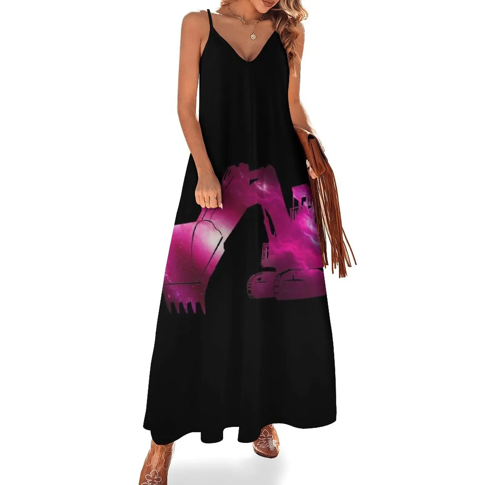 

Excavator Galaxy Sleeveless Dress women party dresses birthday dresses for women summer woman dress 2025 Dress