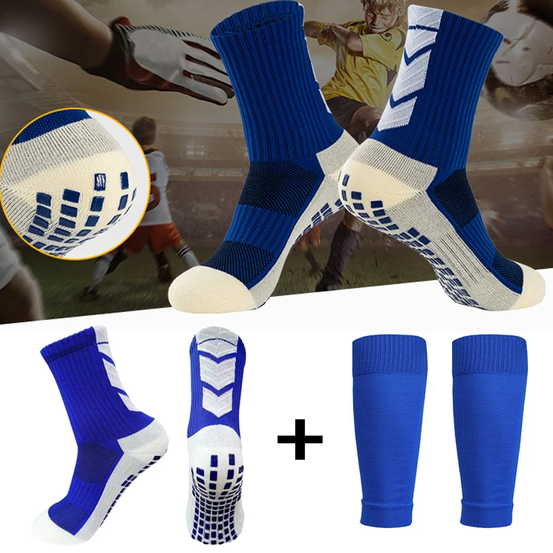 A Kits Anti Slip Soccer Socks Hight Elasticity Football Shin Guards Sleeves Adults Kids Sports Legging Cover Protection Gear