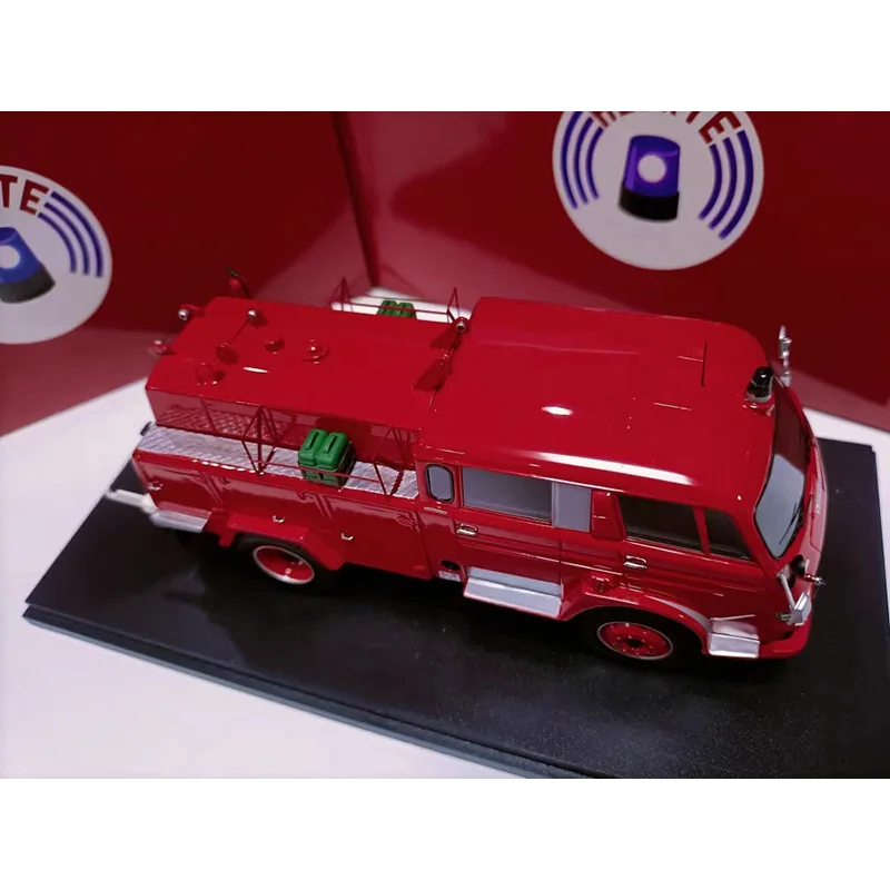Escala 1:43 Citroen 700 Veículo de bombeiros Resina Modelo de carro Coleção Ornamentos Veículo Brinquedo