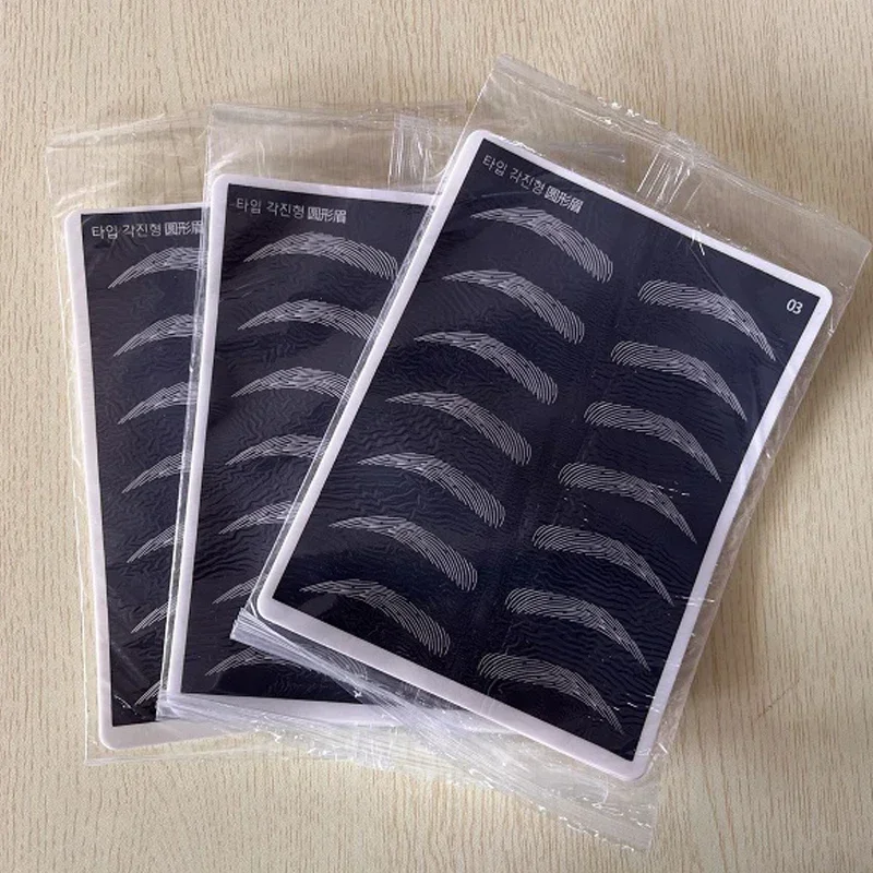 Tatuaje de cejas práctica piel maquillaje permanente translúcido hoja de piel de látex para tatuaje entrenamiento principiante 1 Uds