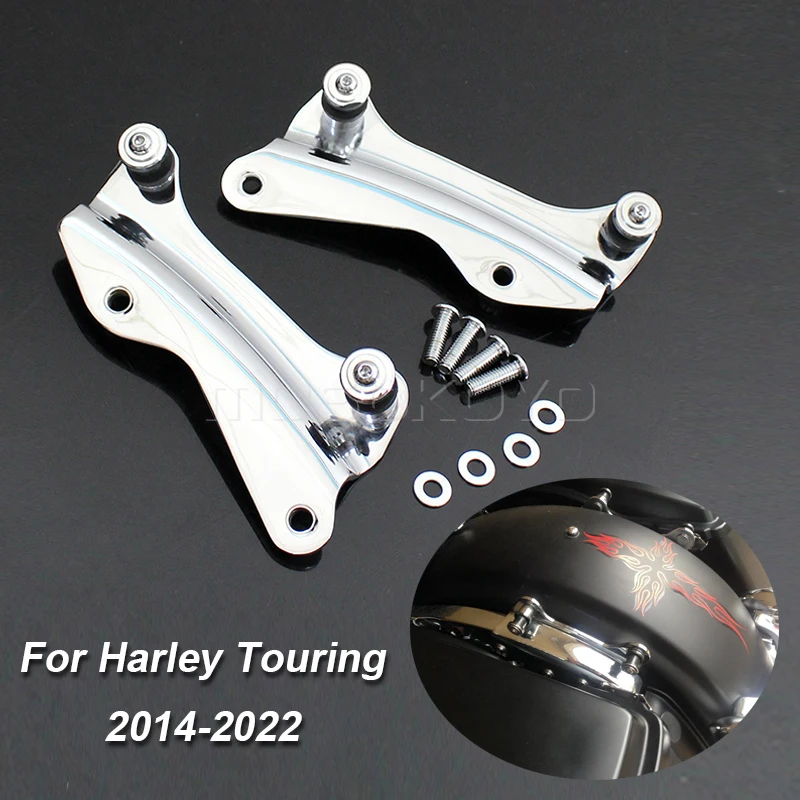 2 Up Pack Mounting Luggage Rack Docking Hardware Bracket Kit For Harley Tour Pak Touring FL Road King 2014-2022 Street Glide CVO