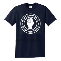 Koszulka NORTHERN SOUL męska trzyma taniec wiary Motown MOD hulajnoga T-shirty Unisex z nadrukiem Retro koszulka w stylu Vintage topy bawełniane ubrania