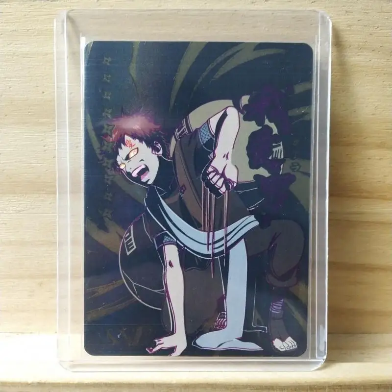 Naruto Ssp Series Collection Flash Card Haruno Sakura Gaara Sasuke Anime Characters Bronzing Toy Card Children\'s Christmas Gifts