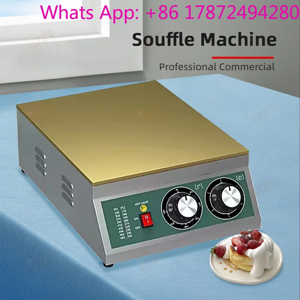GZZT Commercial Soufflé Maker Copper Grill and Stainless Steel Body Single/Double Group Dorayaki snack machine 110V/220V