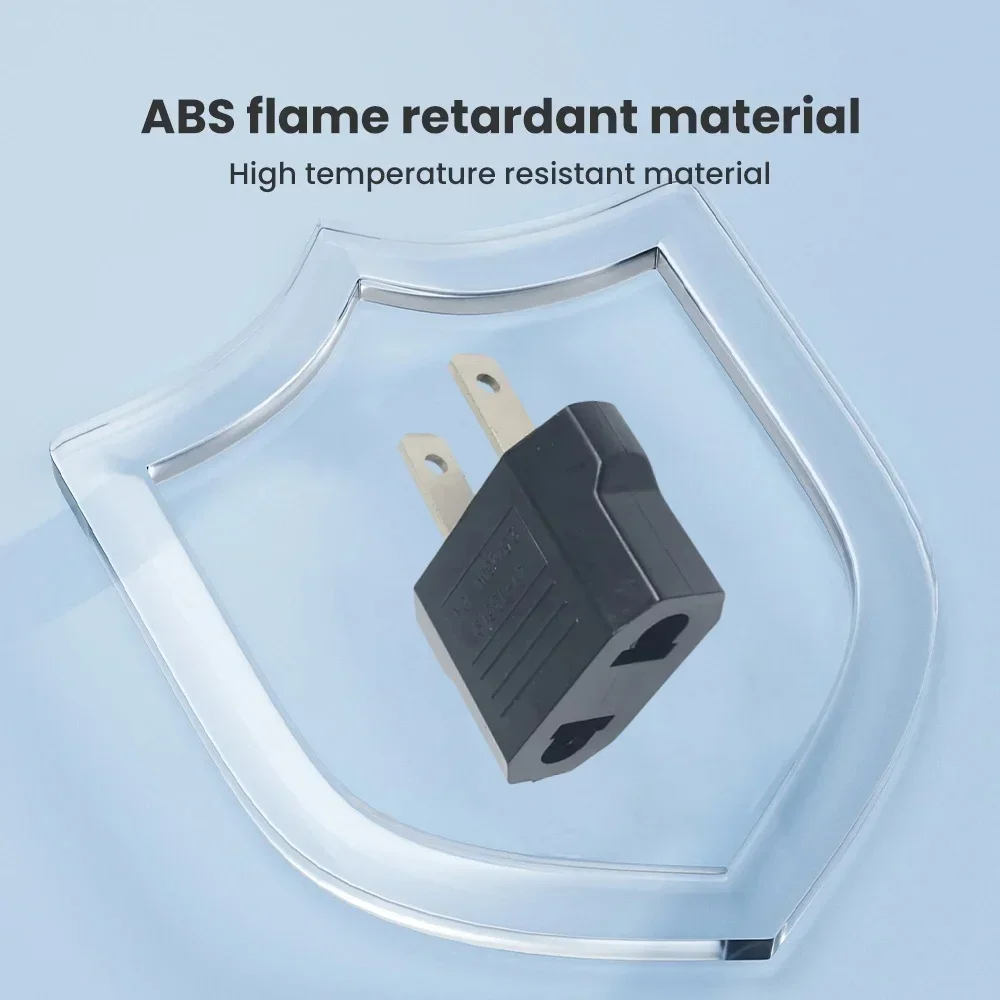 3/5/10pcs ยุโรปยูโร EU ไปยัง US USA Plug Travel Charger Adapter Outlet Converter ประเภท C ปลั๊กไฟฟ้าซ็อกเก็ต AC Outlet