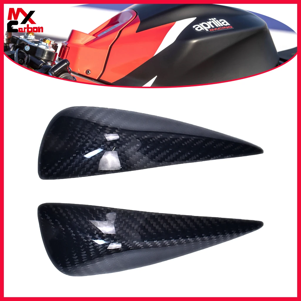 

For Aprilia RS660 2021 2022+ Motorcycle Tank Sliders Covers Full Carbon Fiber Tank Protector Covers