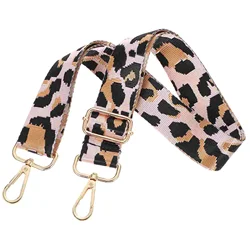 Substituição da correia para o saco de ombro, correia do nylon do leopardo, saco de ombro ajustável, diy, diy