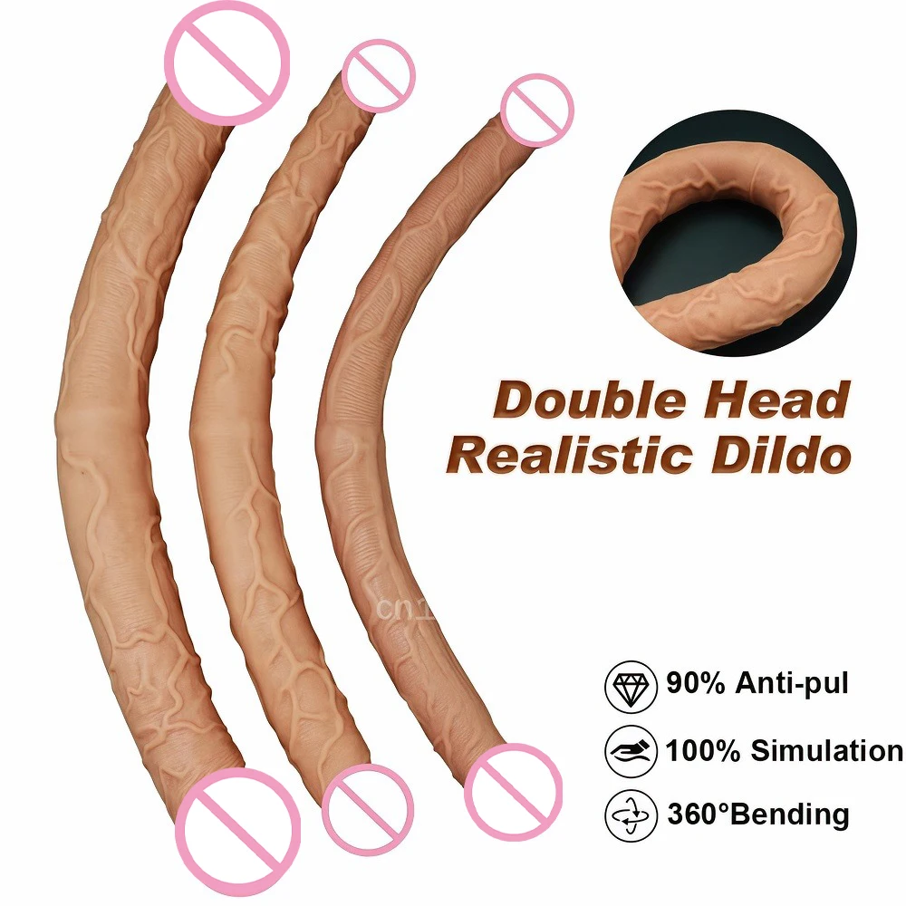 Realistischer Flexibler Doppelseitiger Dildo Für Analspiel_voghion.com