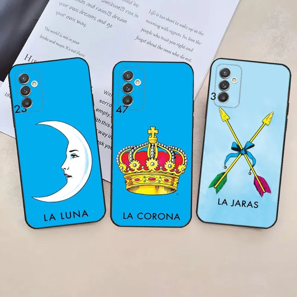 

Mexican Bingo Lottery Phone Case For Samsung Galaxy A20,A21s,A22,A31,A32,A52,A53,A72,73,A80,A91 Soft Black Phone Cover