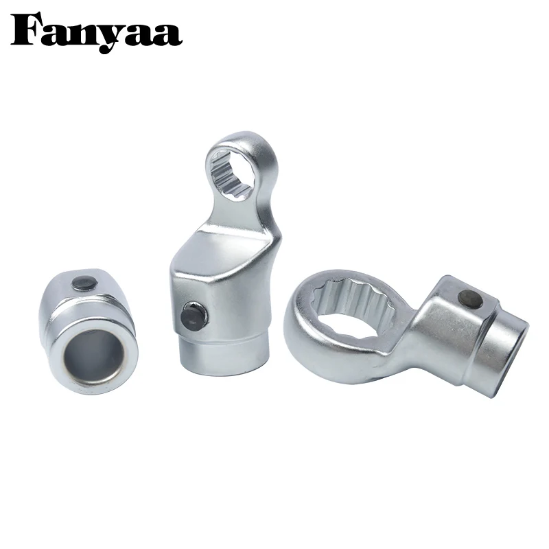 Fanyaa Round End Spanner Head Slugging Ring 7-16mm, Round Mortise Socket 16mm, Hammering Ring Wrench Head Connector Part