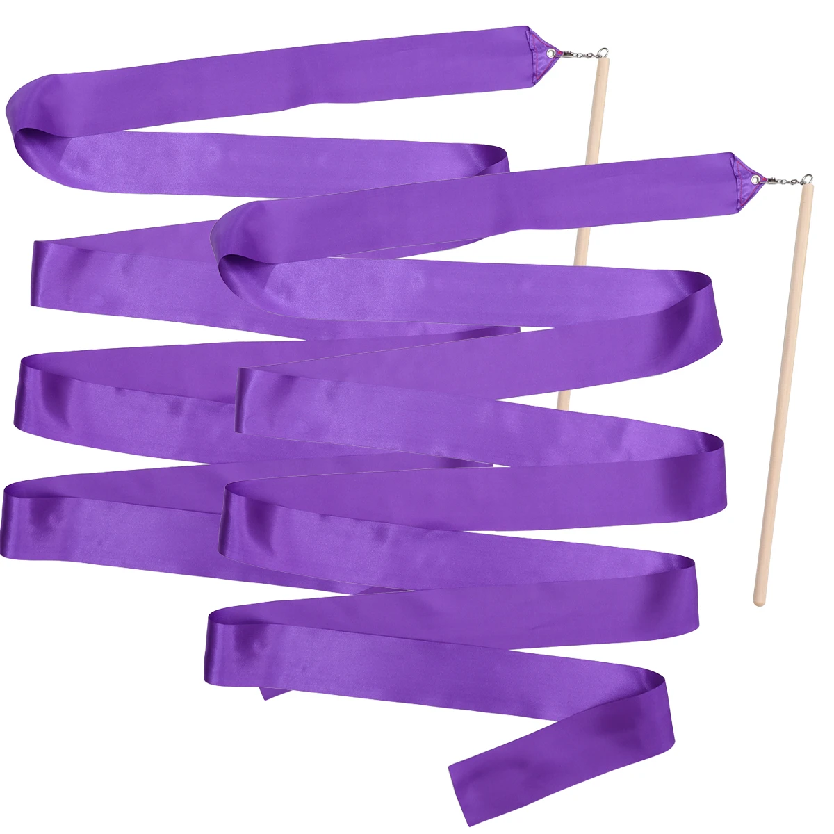 

2 Pcs Ribbon Props Dancing Gymnastics Dance Party Favors Game Streamer Kid Aldult