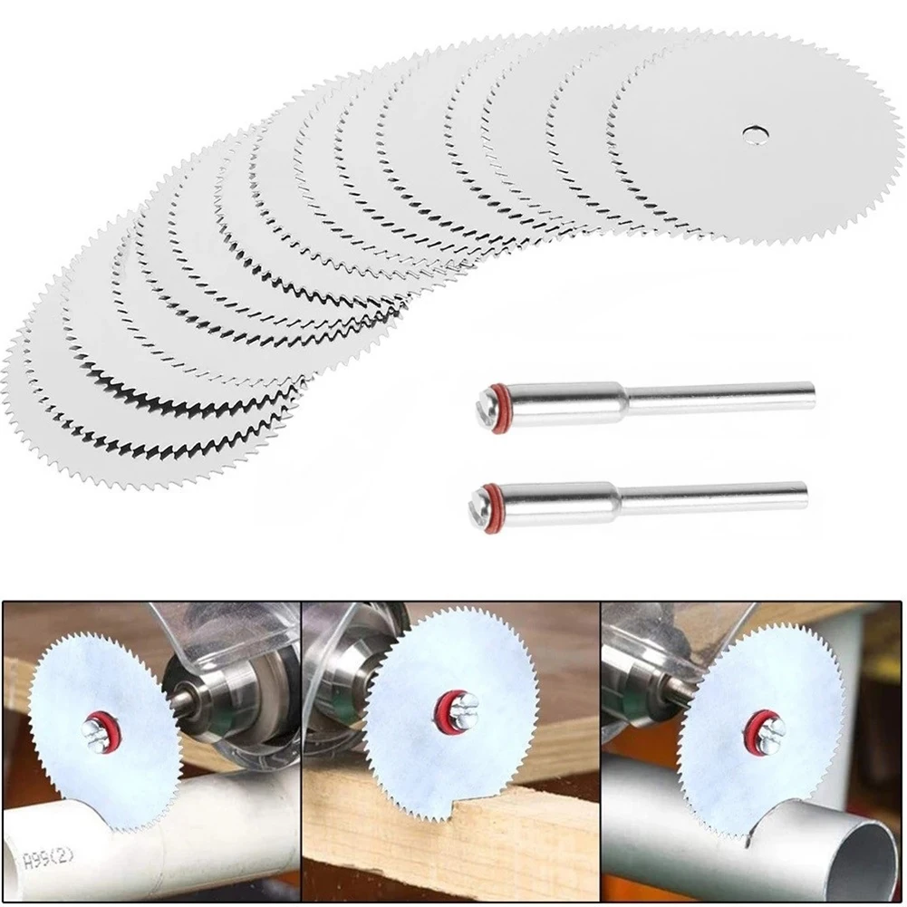 15pcs 22mm Circular Saw Blades Connecting Rod For Cutting Wood Plastic Beeswax Walnut PVC Pipe Power Tool Accessories